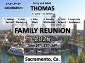 thomas family reunion flyer